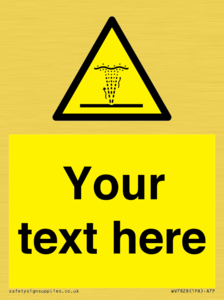 Custom warning geyser water jet